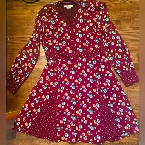 Purple Floral Boden Dress